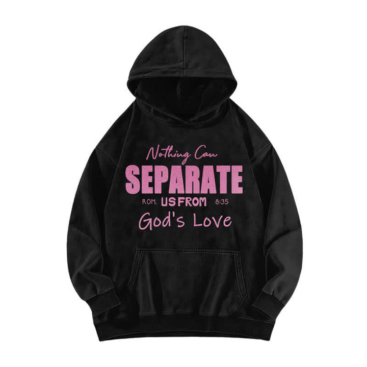 Christianartworkshop Nothing Can Separate Us From God's Love Washed Hoodie - Black - 5XL - image 0
