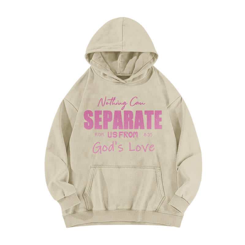 Christianartworkshop Nothing Can Separate Us From God's Love Washed Hoodie - Apricot - 5XL - image 5