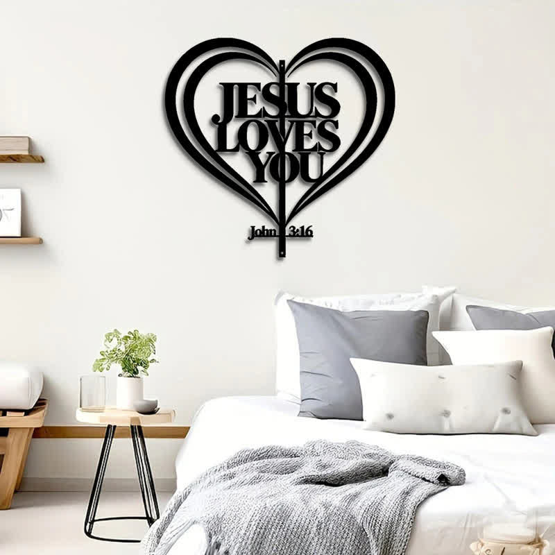 Christianartworkshop Laser Cut Jesus Heart Metal Wall Art: Token of Tender Divine Affection - image 2