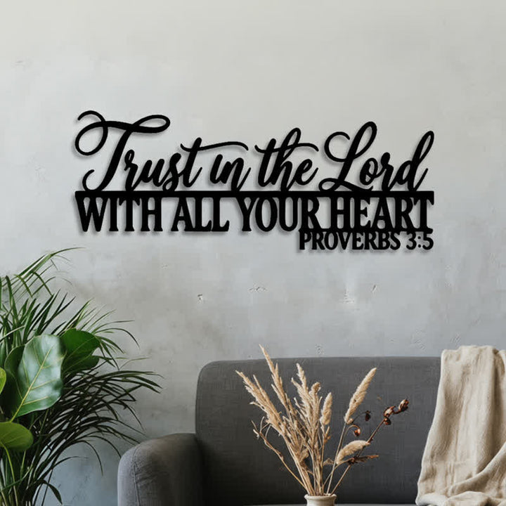 Christianartworkshop Elegant Script Bible Quote Metal Wall Art: Bearer of Quiet Sacred Confidence - image 4