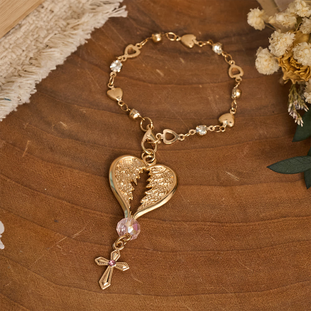 Christianartworkshop Guardian Angel-Wing Heart Keychain for Car: Quiet Reminder of Tender Protection - image 7