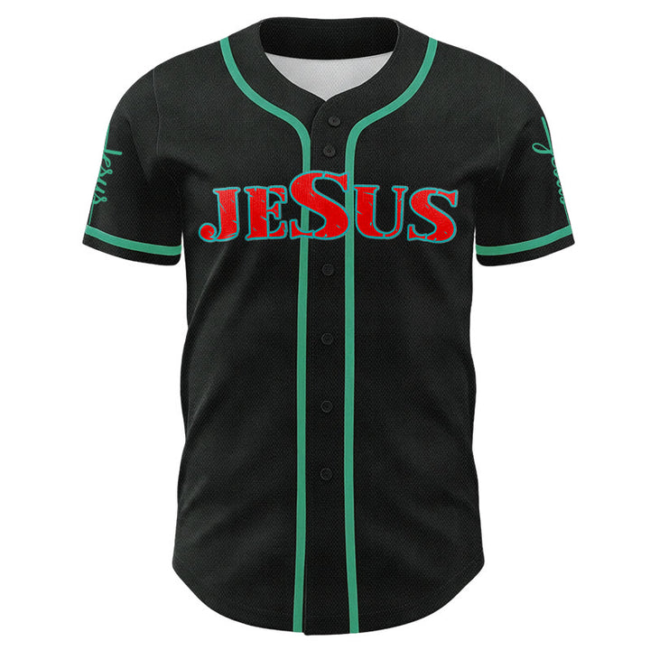 Christianartworkshop Jesus Cross Nail and Crown of Thorns Baseball Jersey - image 50