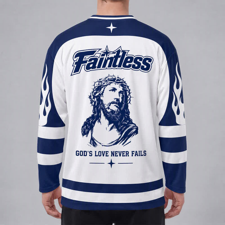 Christianartworkshop Virgin Mary Streetwear Long Sleeve Hockey Jersey - image 4