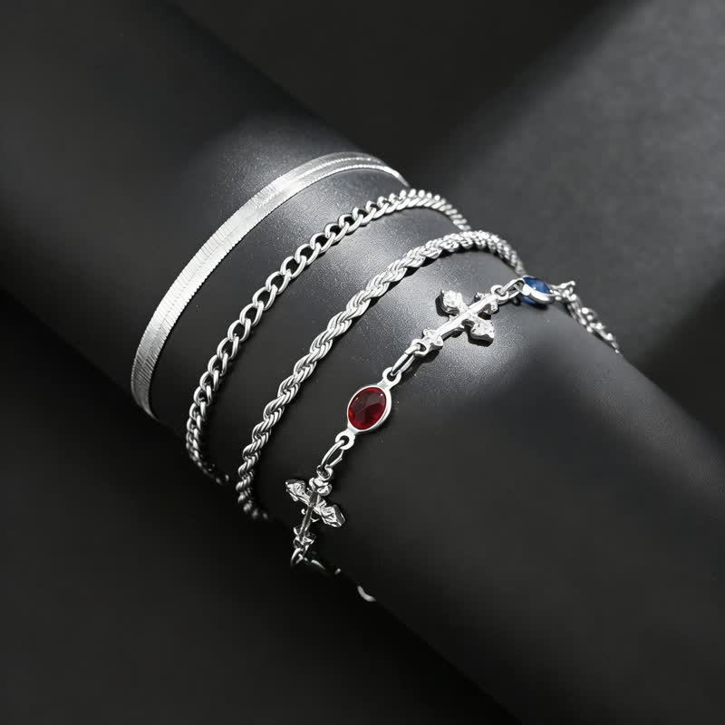 Christianartworkshop Elegant Multi-Style Cross Alloy Wrist Stack: Vessel of Quiet Devotion - image 8