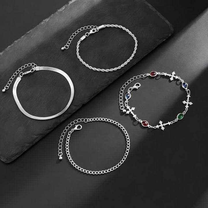 Christianartworkshop Elegant Multi-Style Cross Alloy Wrist Stack: Vessel of Quiet Devotion - image 9