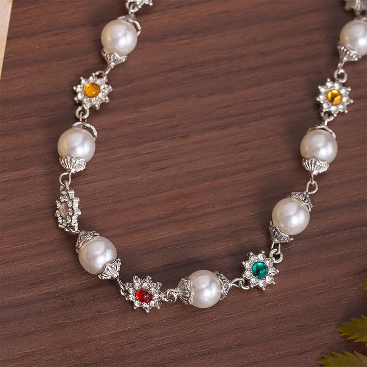 Christianartworkshop Tiered Faux Pearl Cross Chain: Token of Gentle Divine Protection - image 8