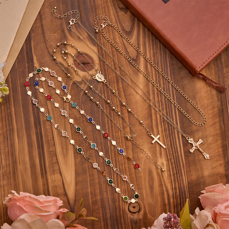 Christianartworkshop Layered Cross Necklace Set: Multistrand Faith & Fashion-Forward Expression - image 18