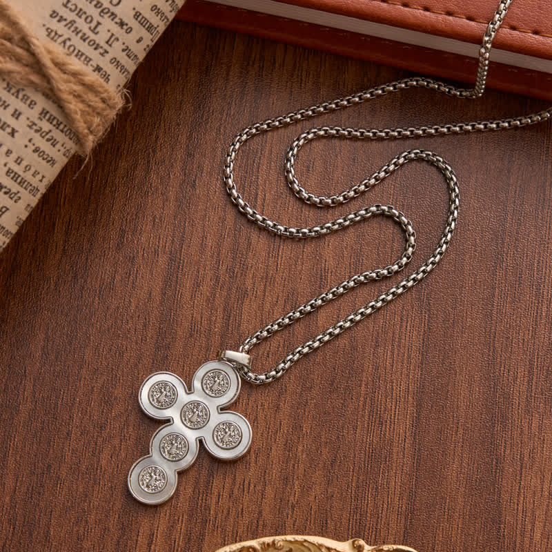Christianartworkshop St. Benedict Four‑Way Cross Copper Necklace: Emblem Of Abiding Heavenly Shelter - image 4