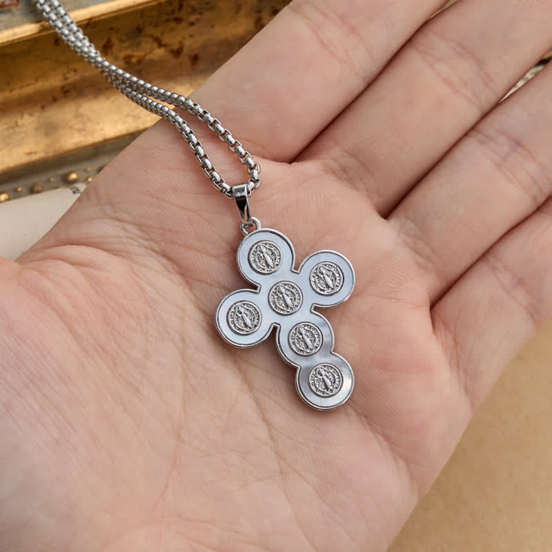 Christianartworkshop St. Benedict Four‑Way Cross Copper Necklace: Emblem Of Abiding Heavenly Shelter - image 6