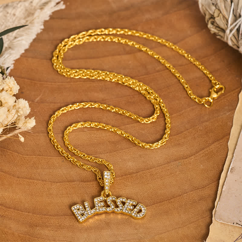 Christianartworkshop Shimmering Alloy Blessed Charm Necklace: Symbol of Gentle Heavenly Grace - image 1