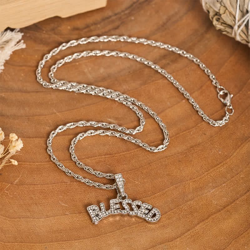 Christianartworkshop Shimmering Alloy Blessed Charm Necklace: Symbol of Gentle Heavenly Grace - image 4