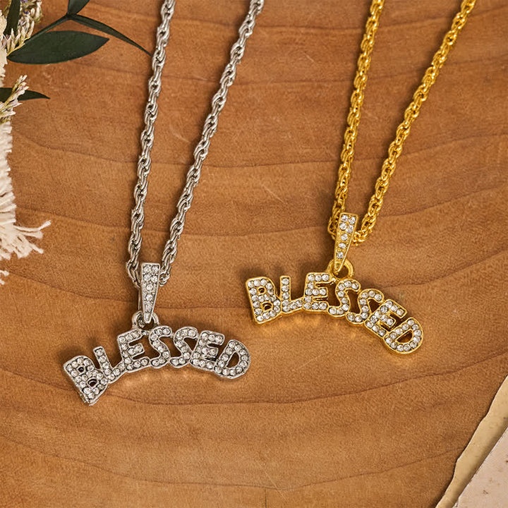 Christianartworkshop Shimmering Alloy Blessed Charm Necklace: Symbol of Gentle Heavenly Grace - image 0