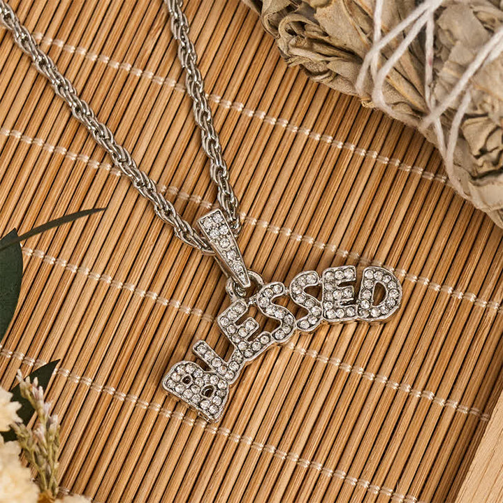 Christianartworkshop Shimmering Alloy Blessed Charm Necklace: Symbol of Gentle Heavenly Grace - image 5