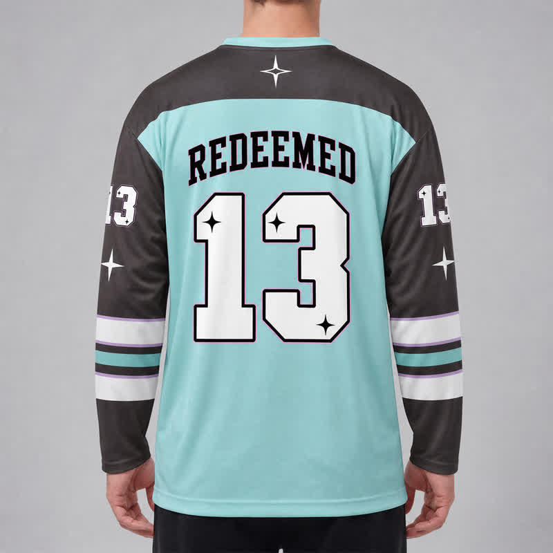 Christianartworkshop Child Of God Angel 13 Long Sleeve Hockey Jersey - image 4