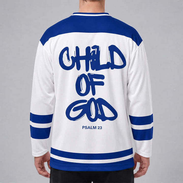 Christianartworkshop Psalm 23 Sacred Heart Child Of God Hockey Jersey - image 4