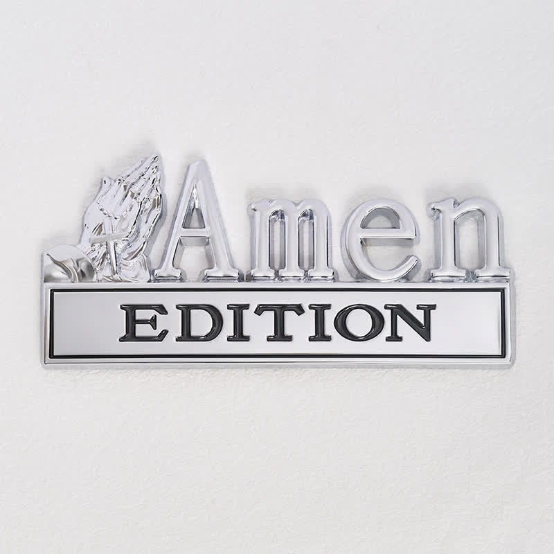 Christianartworkshop 3D Metal Car Sticker With Praying Hands & Cross: Badge of Unwavering Heavenly Care - image 11