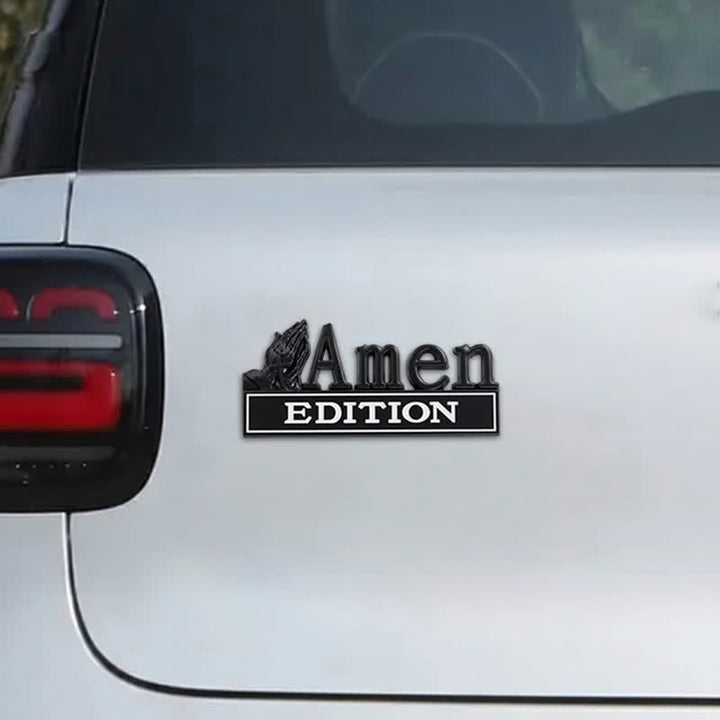 Christianartworkshop 3D Metal Car Sticker With Praying Hands & Cross: Badge of Unwavering Heavenly Care - image 19