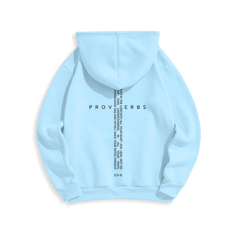 Christianartworkshop Proverbs Cross Graphic Fleece Lined White Hoodie - image 19
