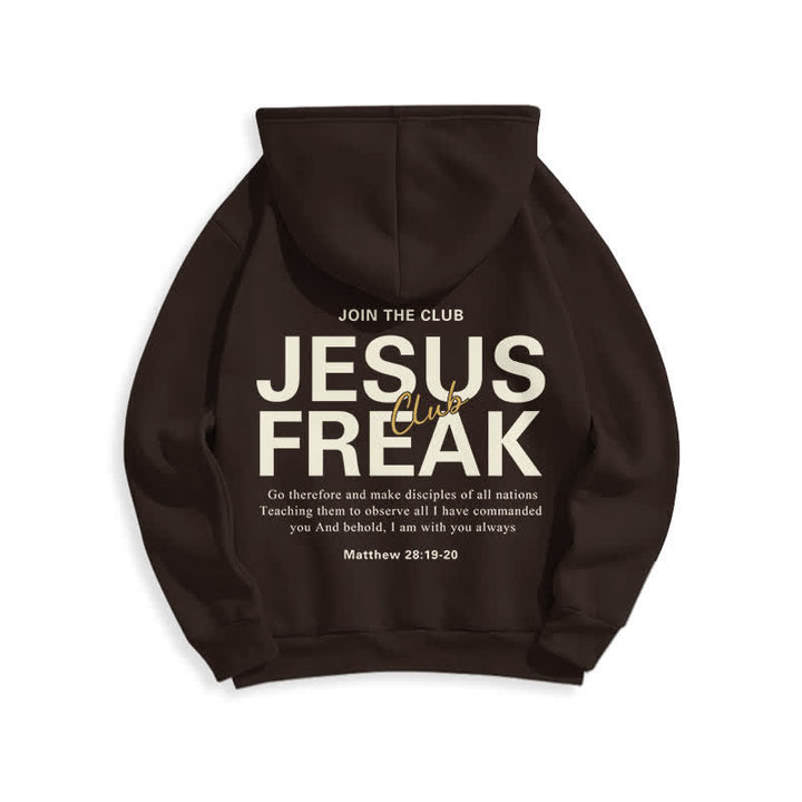 Christianartworkshop Jesus Freak Saved Oversized Fleece Pullover Hoodie - image 10