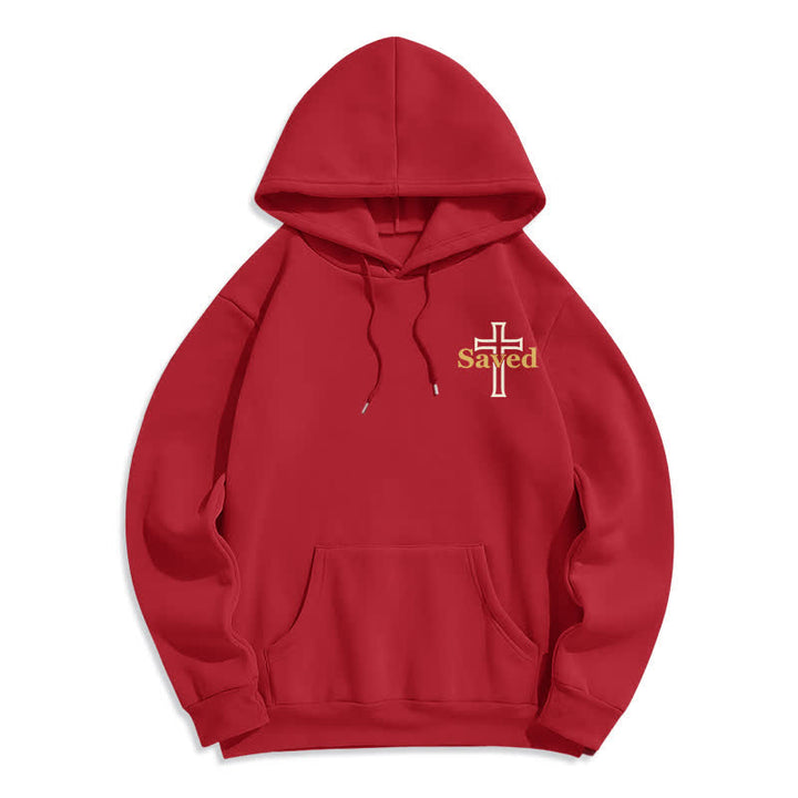 Christianartworkshop Jesus Freak Saved Oversized Fleece Pullover Hoodie - image 20