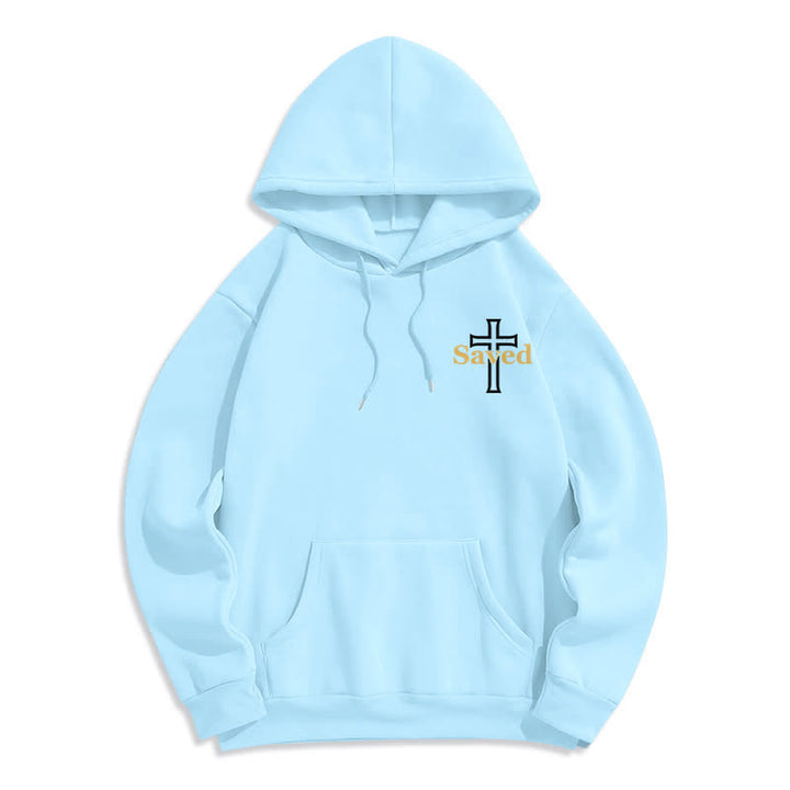 Christianartworkshop Jesus Freak Saved Oversized Fleece Pullover Hoodie - image 13