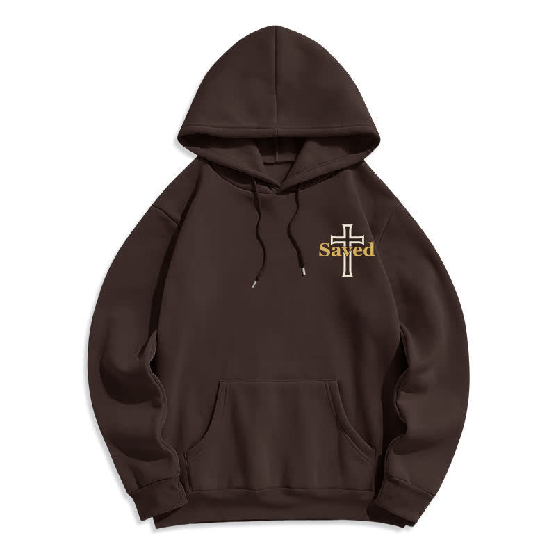 Christianartworkshop Jesus Freak Saved Oversized Fleece Pullover Hoodie - image 11