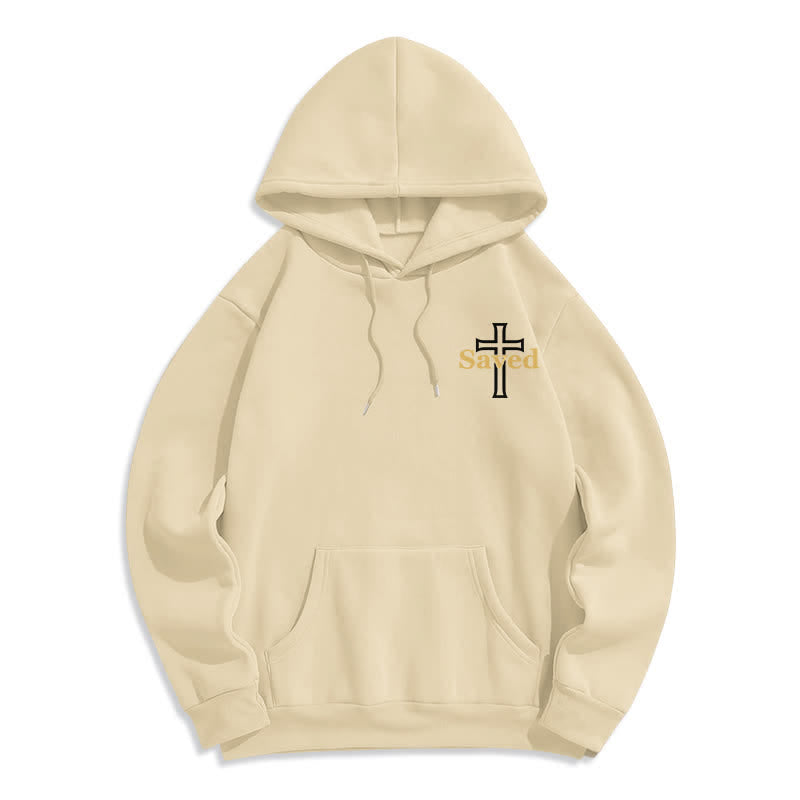 Christianartworkshop Jesus Freak Saved Oversized Fleece Pullover Hoodie - image 2