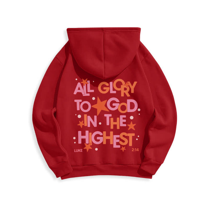 Christianartworkshop Hallelujah Crowned Stars Fleece Pullover Hoodie - image 10