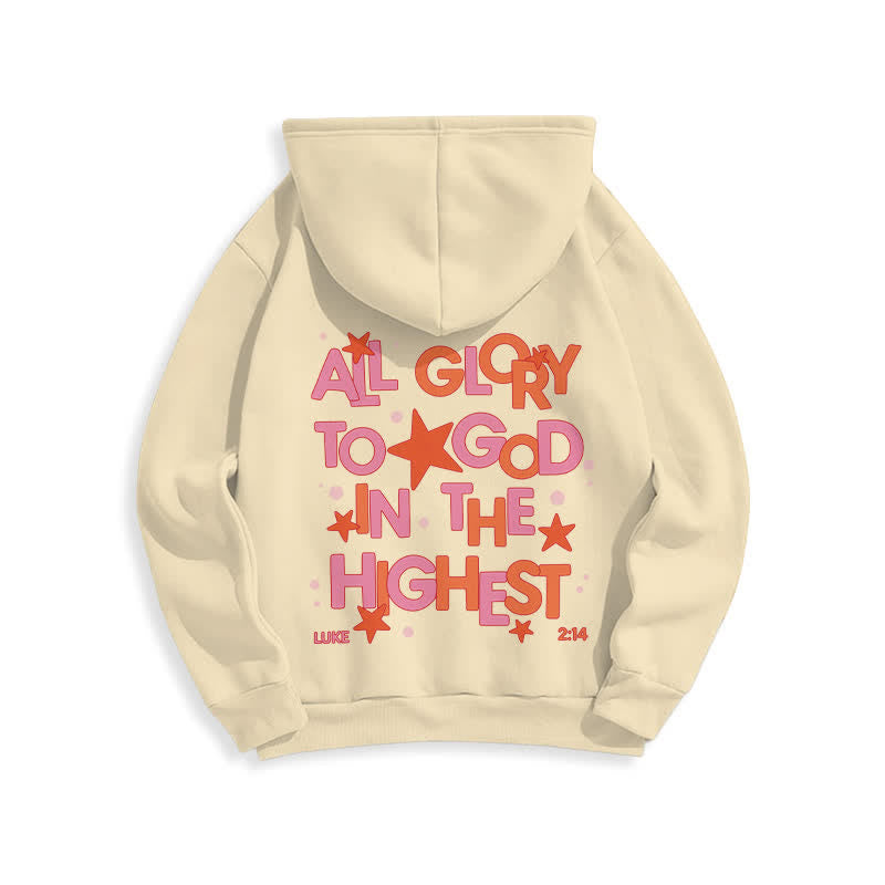 Christianartworkshop Hallelujah Crowned Stars Fleece Pullover Hoodie - image 19