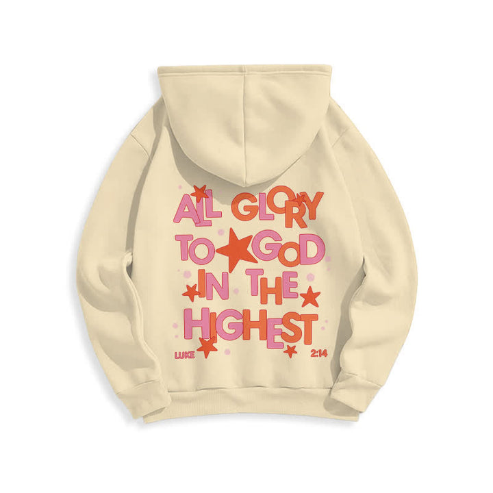 Christianartworkshop Hallelujah Crowned Stars Fleece Pullover Hoodie - image 19