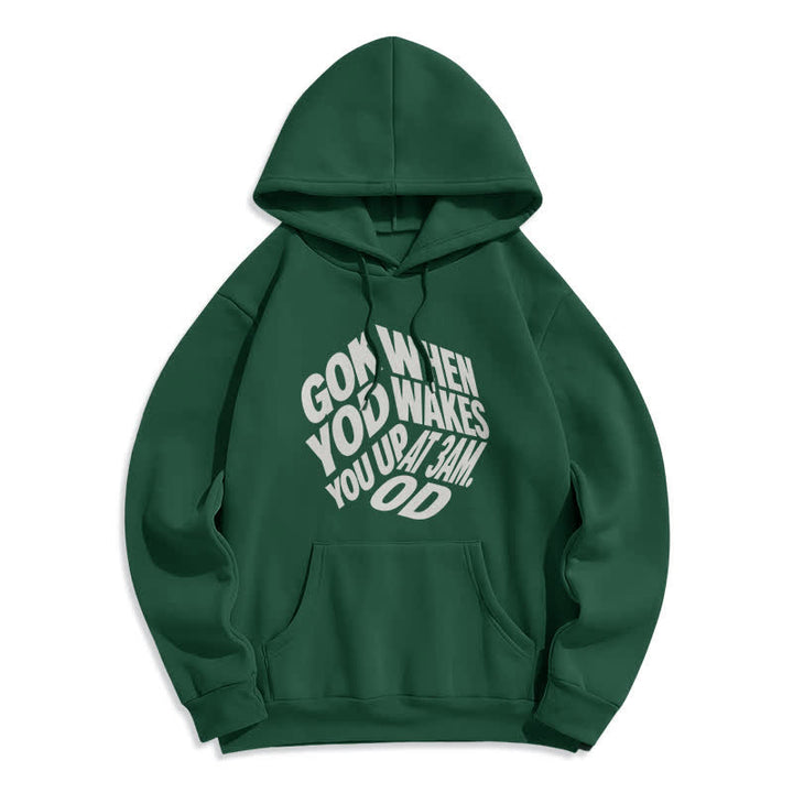 Christianartworkshop Child Of God Graffiti Fleece Lined Pullover Hoodie - Green - 2XL - image 2