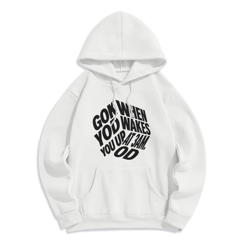 Christianartworkshop Child Of God Graffiti Fleece Lined Pullover Hoodie - White - 2XL - image 7