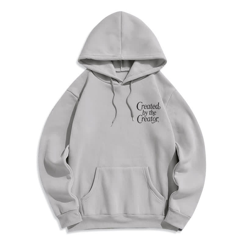 Christianartworkshop Created By The Creator Floral Back Print Pullover Hoodie - image 11