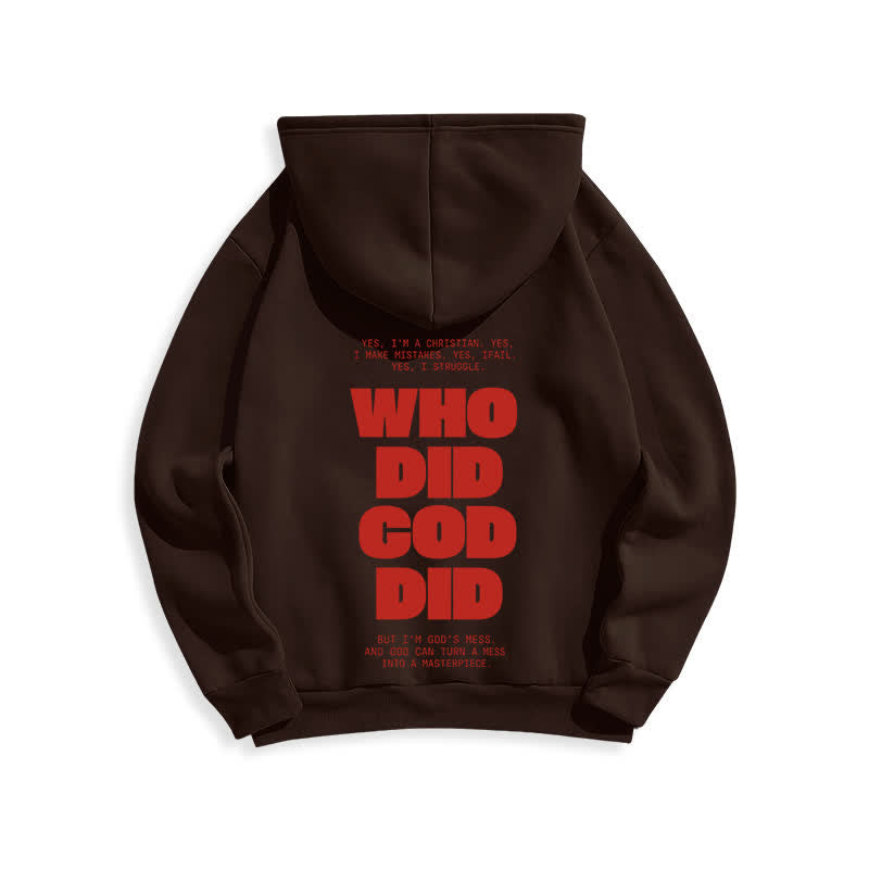 Christianartworkshop God Is In You Red Streetwear Pullover Hoodie - image 10