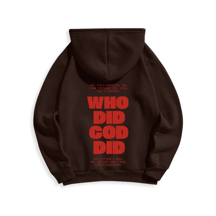 Christianartworkshop God Is In You Red Streetwear Pullover Hoodie - image 10