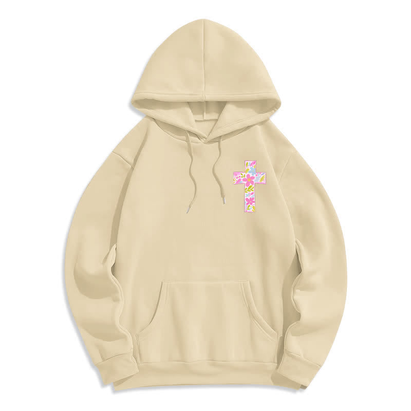 Christianartworkshop With God All Things Are Possible Floral Cross Hoodies - image 14