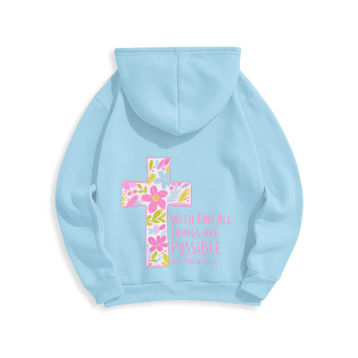 Christianartworkshop With God All Things Are Possible Floral Cross Hoodies - image 19