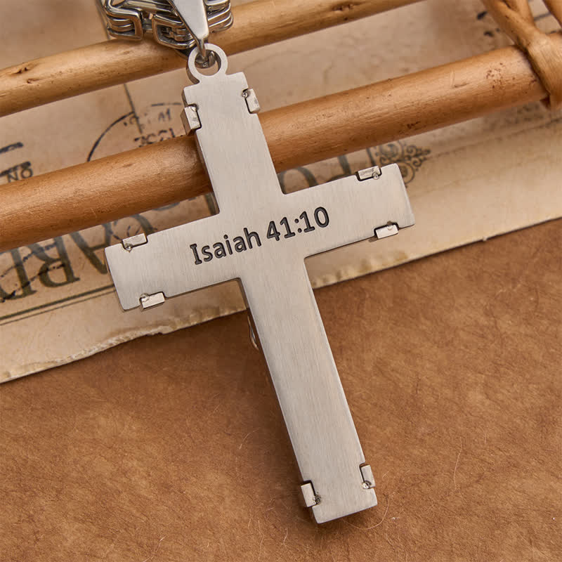 Christianartworkshop 3D Sculpted Stainless Crucifix Necklace: Symbol of Timeless Divine Promise - image 10