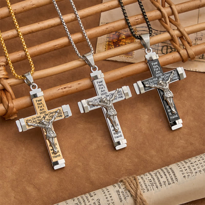 Christianartworkshop 3D Sculpted Stainless Crucifix Necklace: Symbol of Timeless Divine Promise - image 11