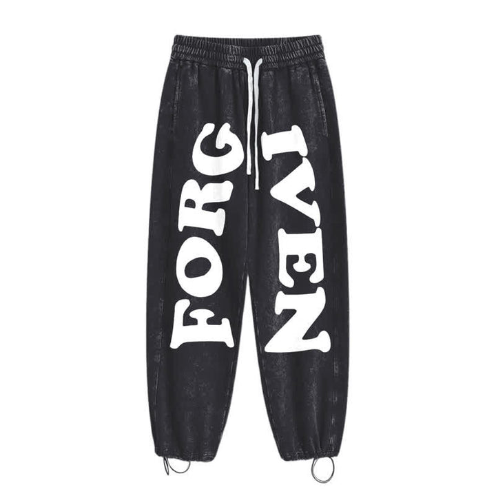 Christianartworkshop Forgiven Statement Wide Leg Washed Sweatpants - image 10