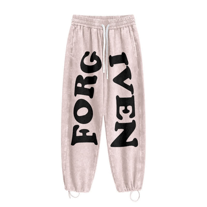 Christianartworkshop Forgiven Statement Wide Leg Washed Sweatpants - image 26