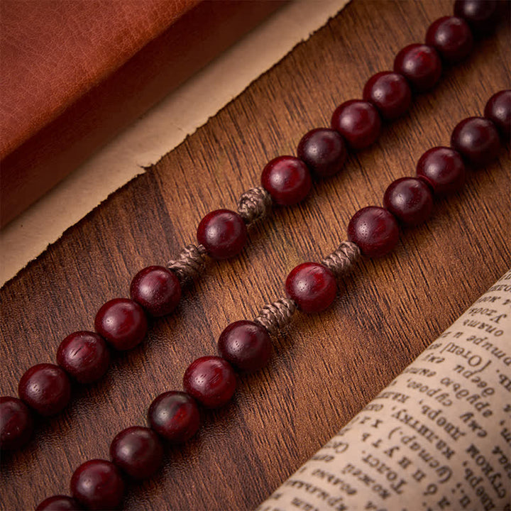 Christianartworkshop Natural Timber Prayer Rosary & Madonna and Child Motif: Token of Abiding Divine Warmth - image 8