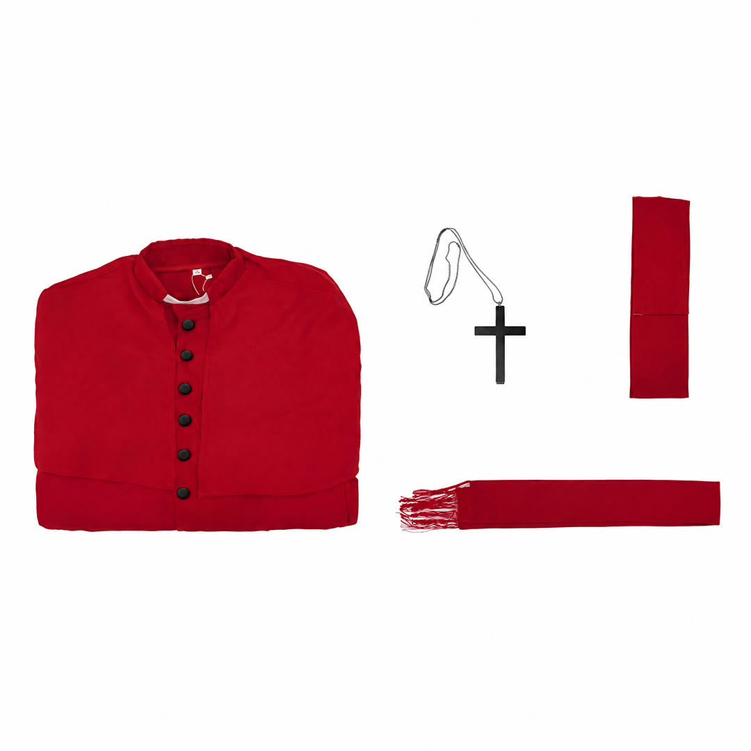 Christianartworkshop Multicolor Ceremonial Roman Soutane Cassock: Medieval Priest Aesthetics - image 16