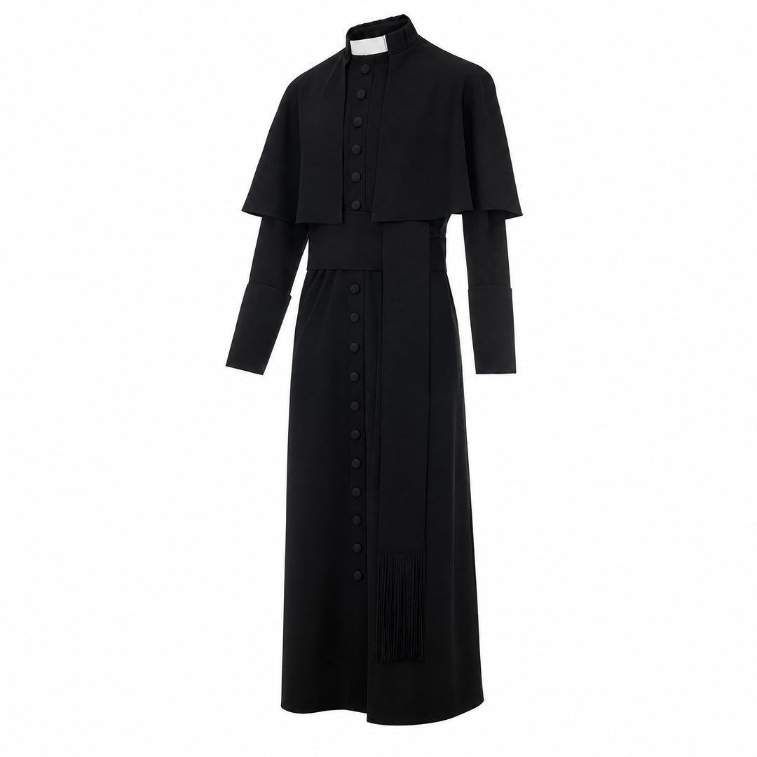 Christianartworkshop Multicolor Ceremonial Roman Soutane Cassock: Medieval Priest Aesthetics - image 8