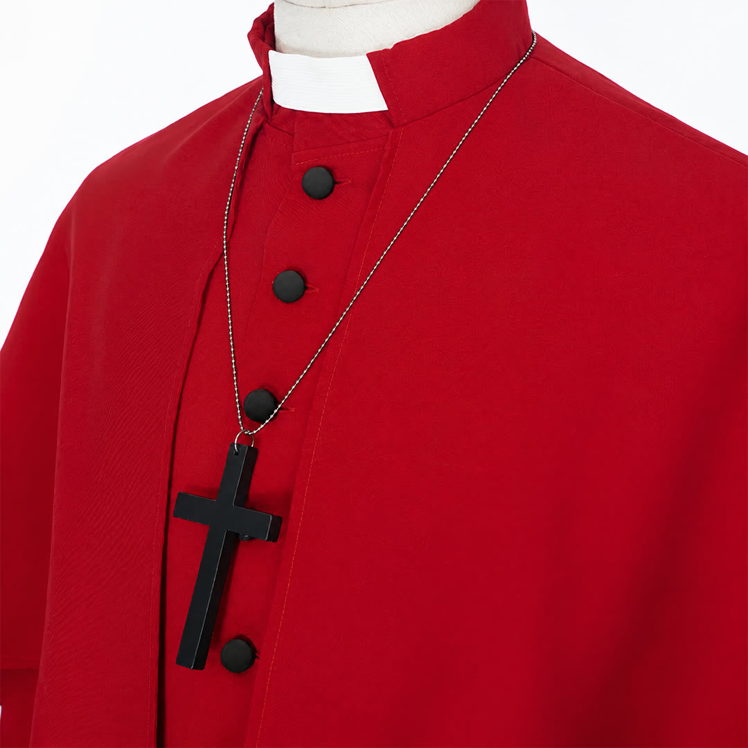 Christianartworkshop Multicolor Ceremonial Roman Soutane Cassock: Medieval Priest Aesthetics - image 15