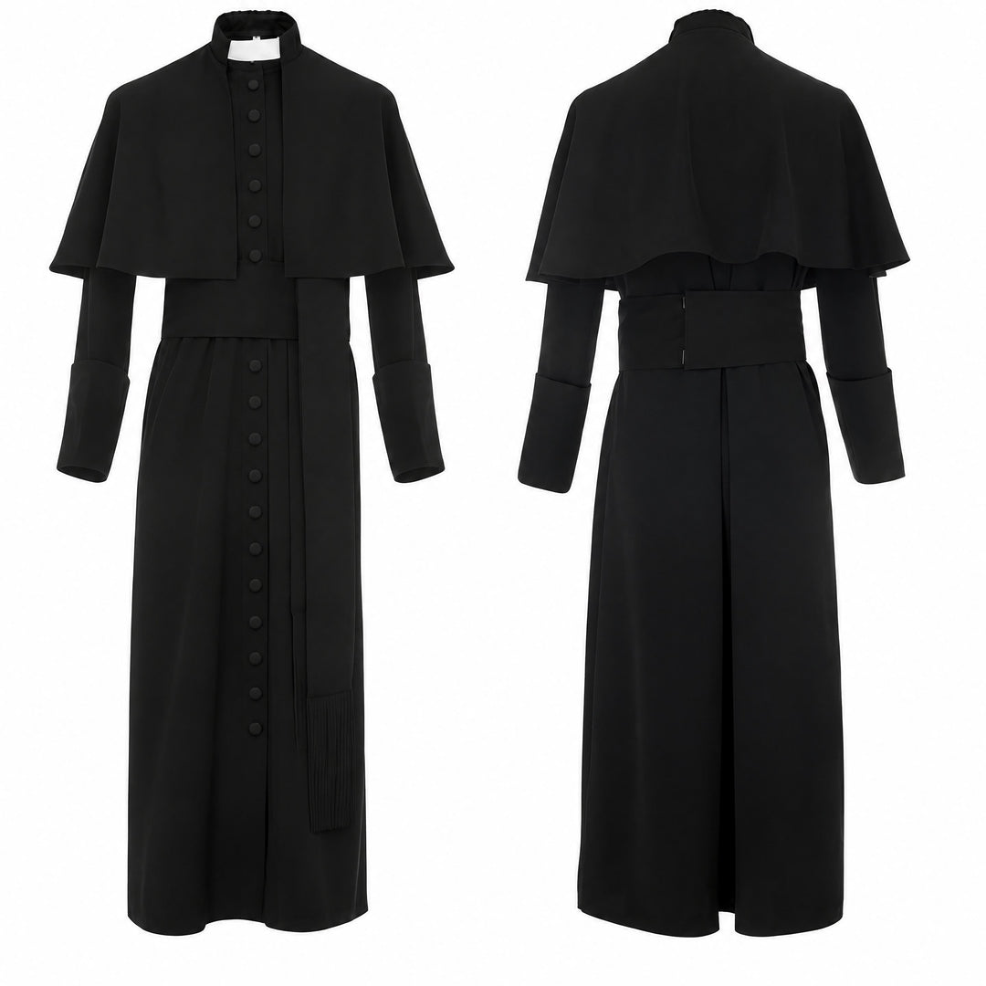 Christianartworkshop Multicolor Ceremonial Roman Soutane Cassock: Medieval Priest Aesthetics - image 3
