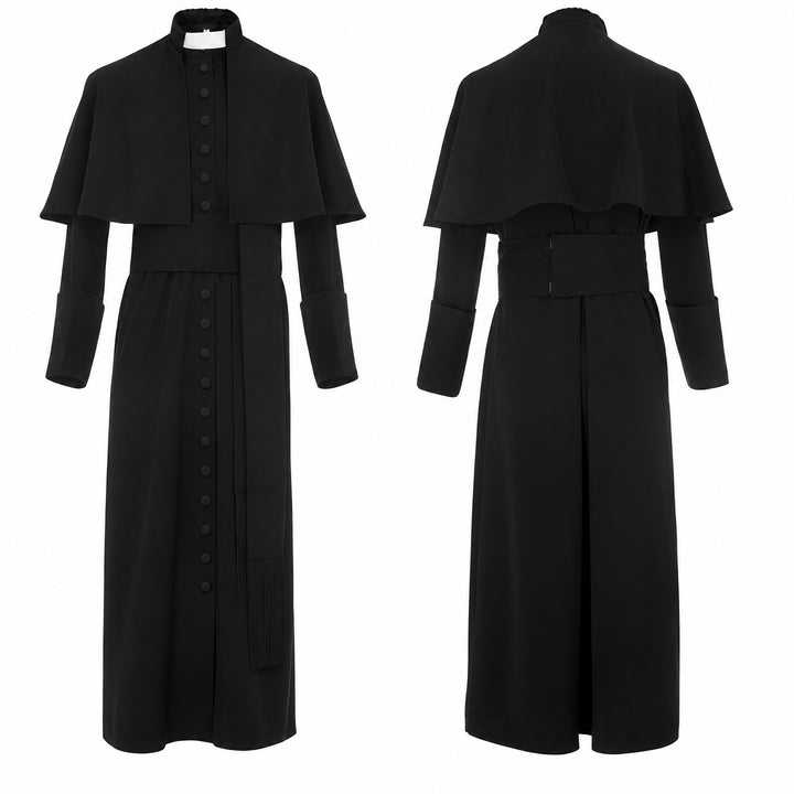 Christianartworkshop Multicolor Ceremonial Roman Soutane Cassock: Medieval Priest Aesthetics - image 3