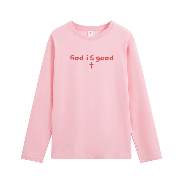 Christianartworkshop God Is The Only Reason Statement White Long-Sleeve T-Shirt - image 5