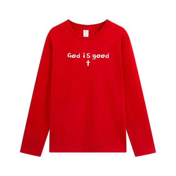 Christianartworkshop God Is The Only Reason Statement White Long-Sleeve T-Shirt - image 32