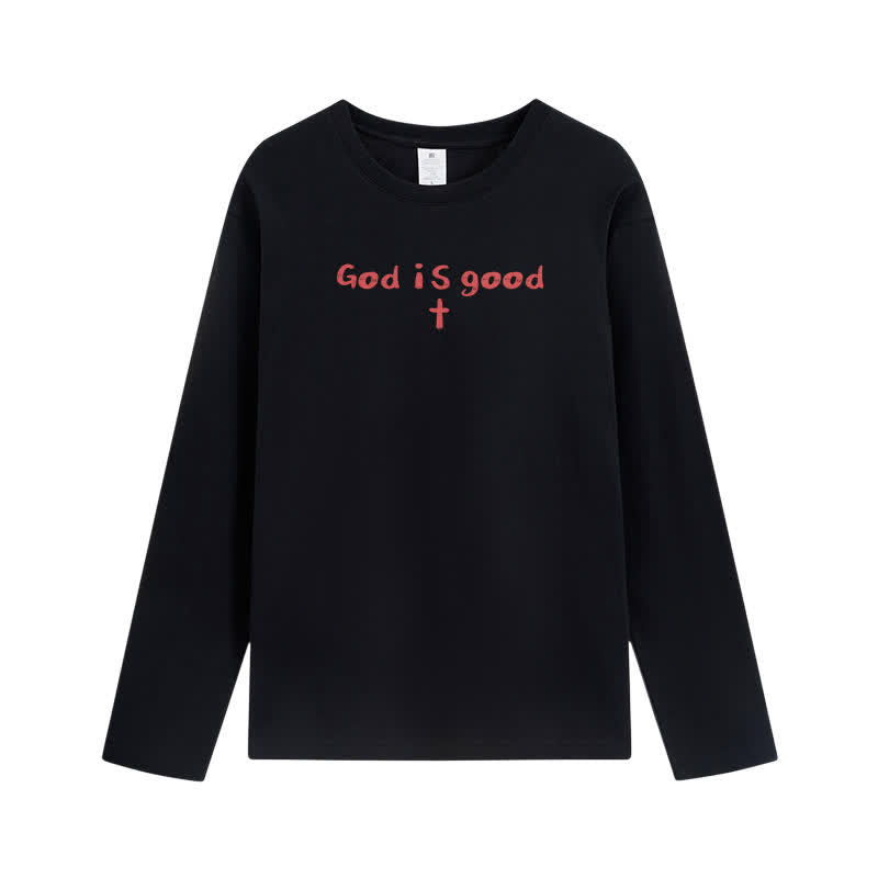 Christianartworkshop God Is The Only Reason Statement White Long-Sleeve T-Shirt - image 8